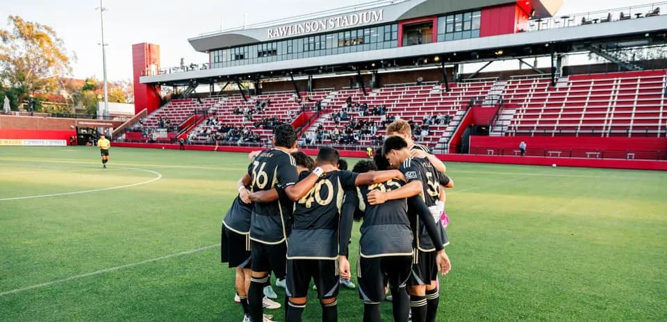 Equipo de Los Angeles FC II en formación