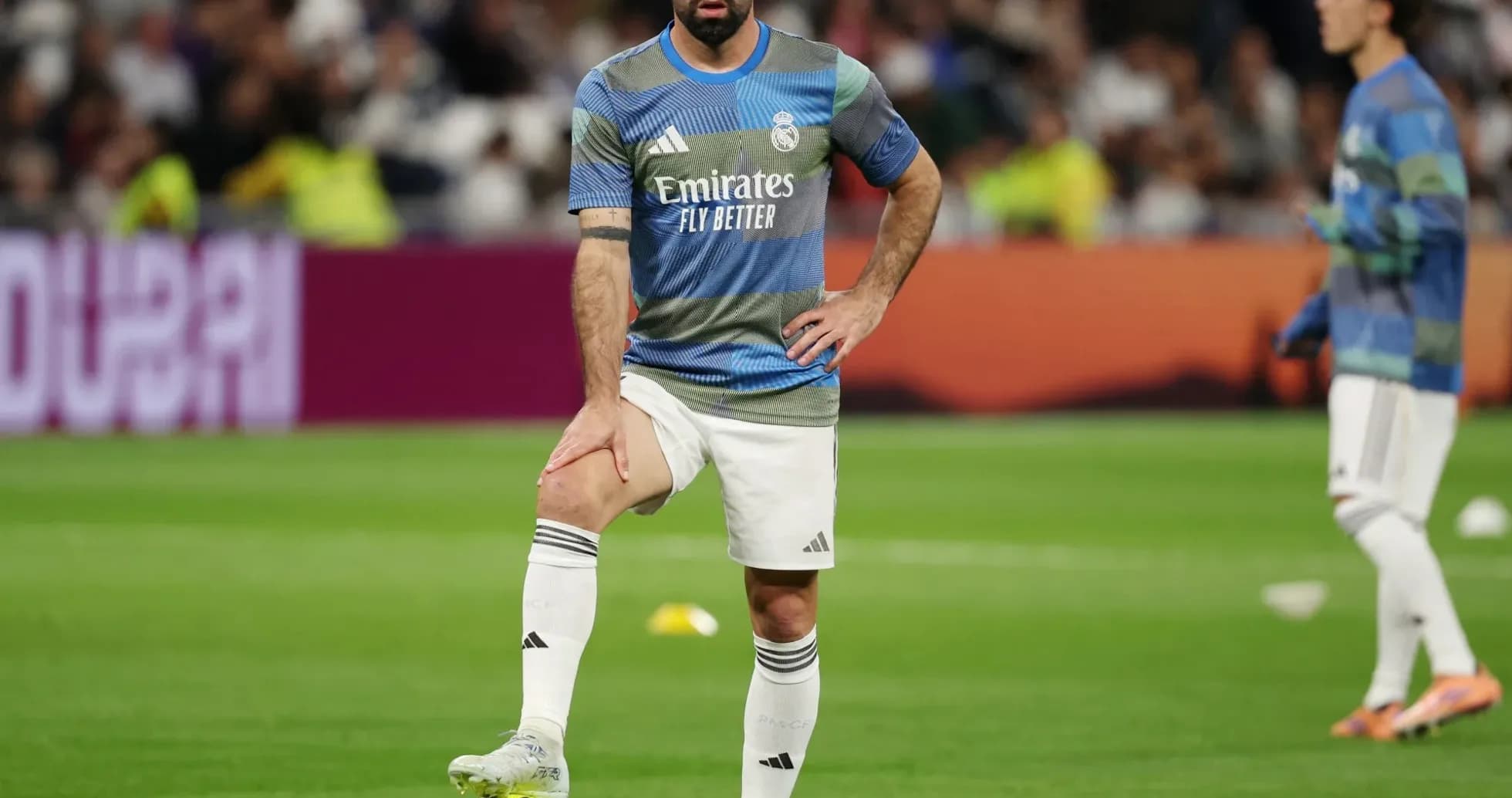 Jugador de Real Madrid preparándose para el entrenamiento
