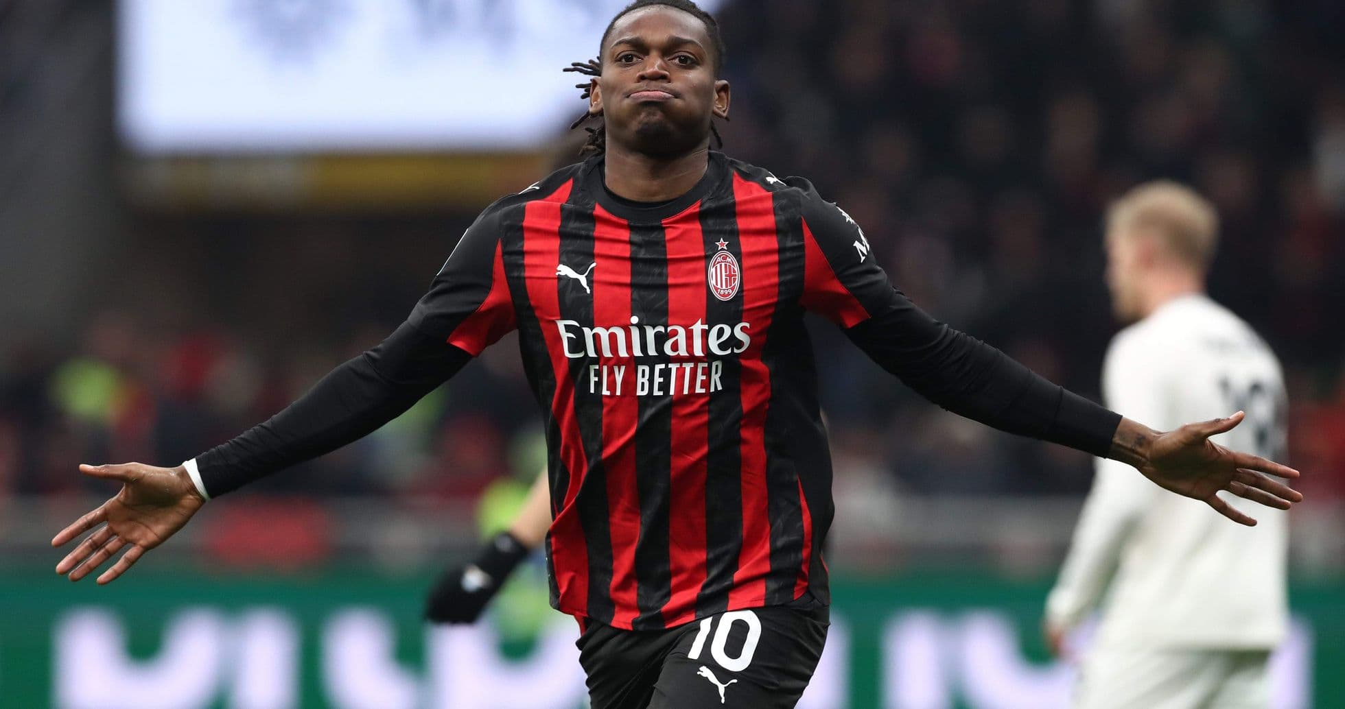 Jugador de AC Milan celebrando un gol