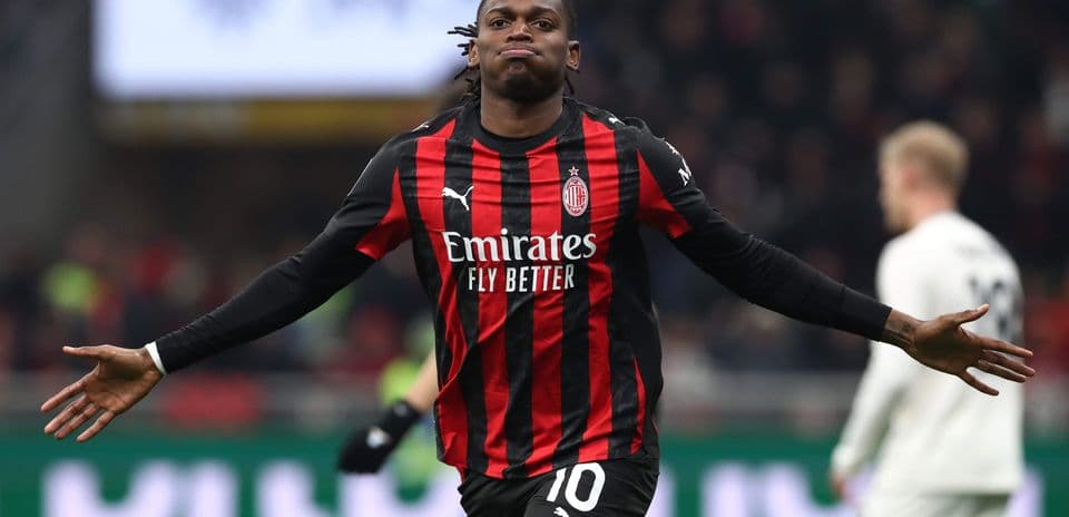 Jugador de AC Milan celebrando un gol