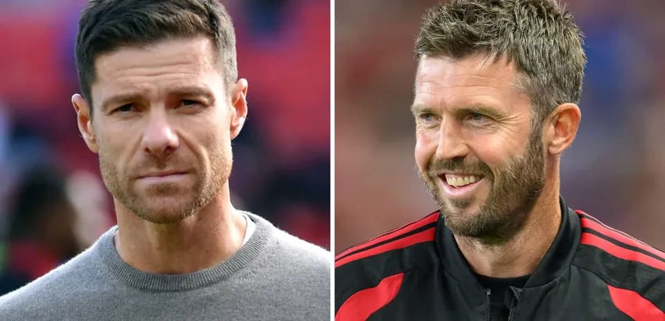 Xabi Alonso y Michael Carrick en eventos distintos
