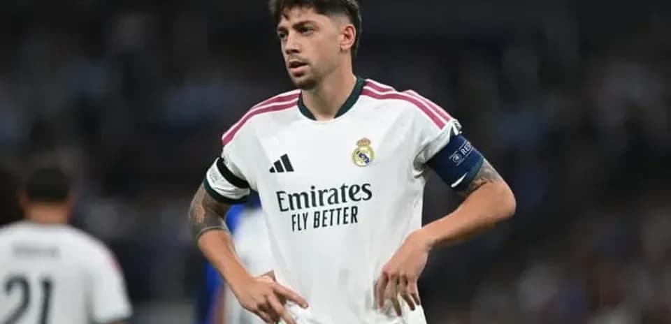 Jugador de Real Madrid en acción durante partido