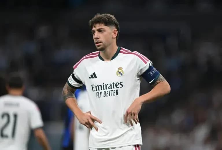 Jugador de Real Madrid en acción durante partido