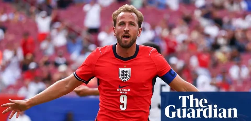 Harry Kane celebrando un gol en partido de fútbol