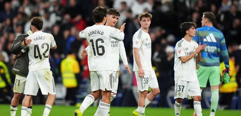 Jugadores de Real Madrid celebrando tras un partido