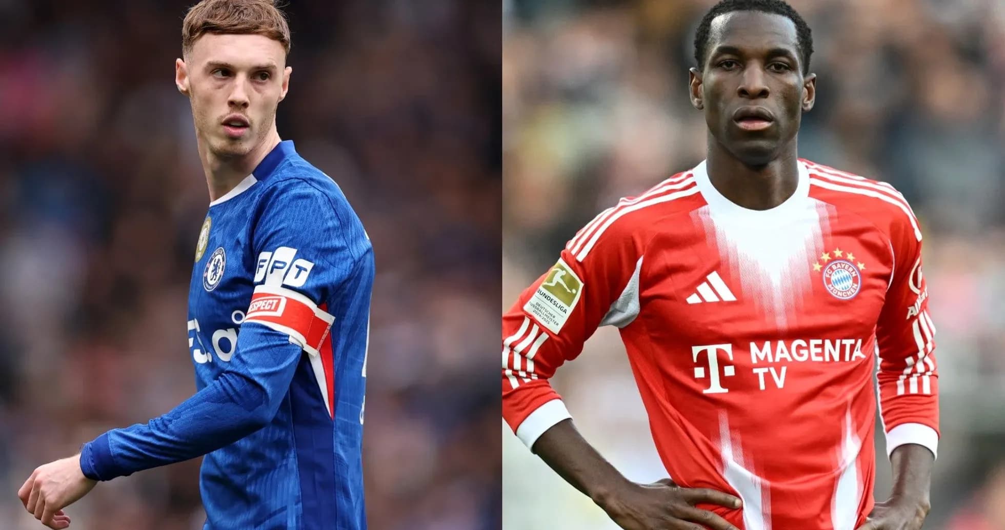 Jugadores de Chelsea y Bayern Múnich en acción