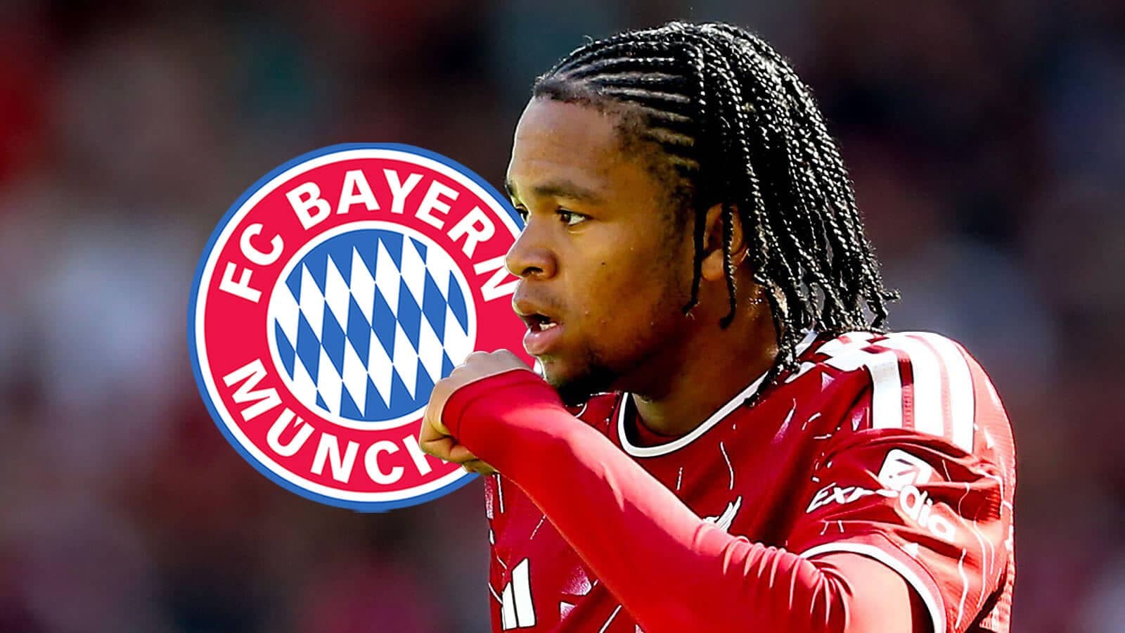 Jugador de Bayern Múnich en acción durante el partido