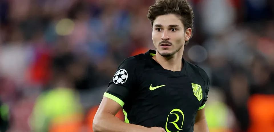 Jugador de Atlético de Madrid en el campo de juego