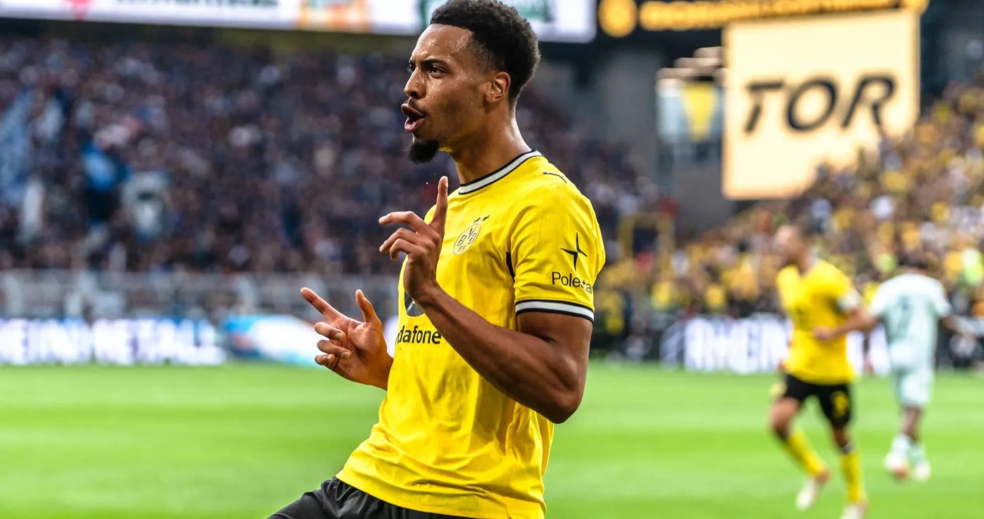 Jugador de Borussia Dortmund celebrando un gol
