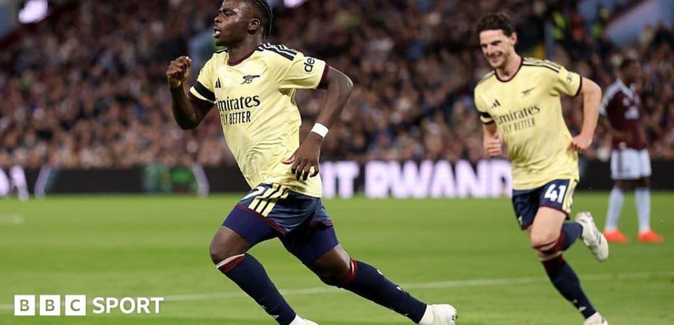 Valoraciones de los jugadores en la ajustada victoria del Arsenal sobre Aston Villa