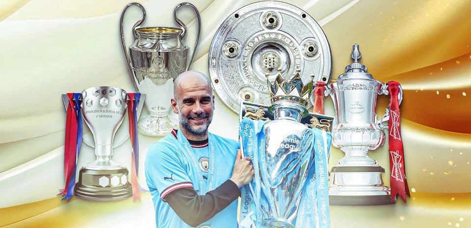Todos los Trofeos Ganados por Pep Guardiola