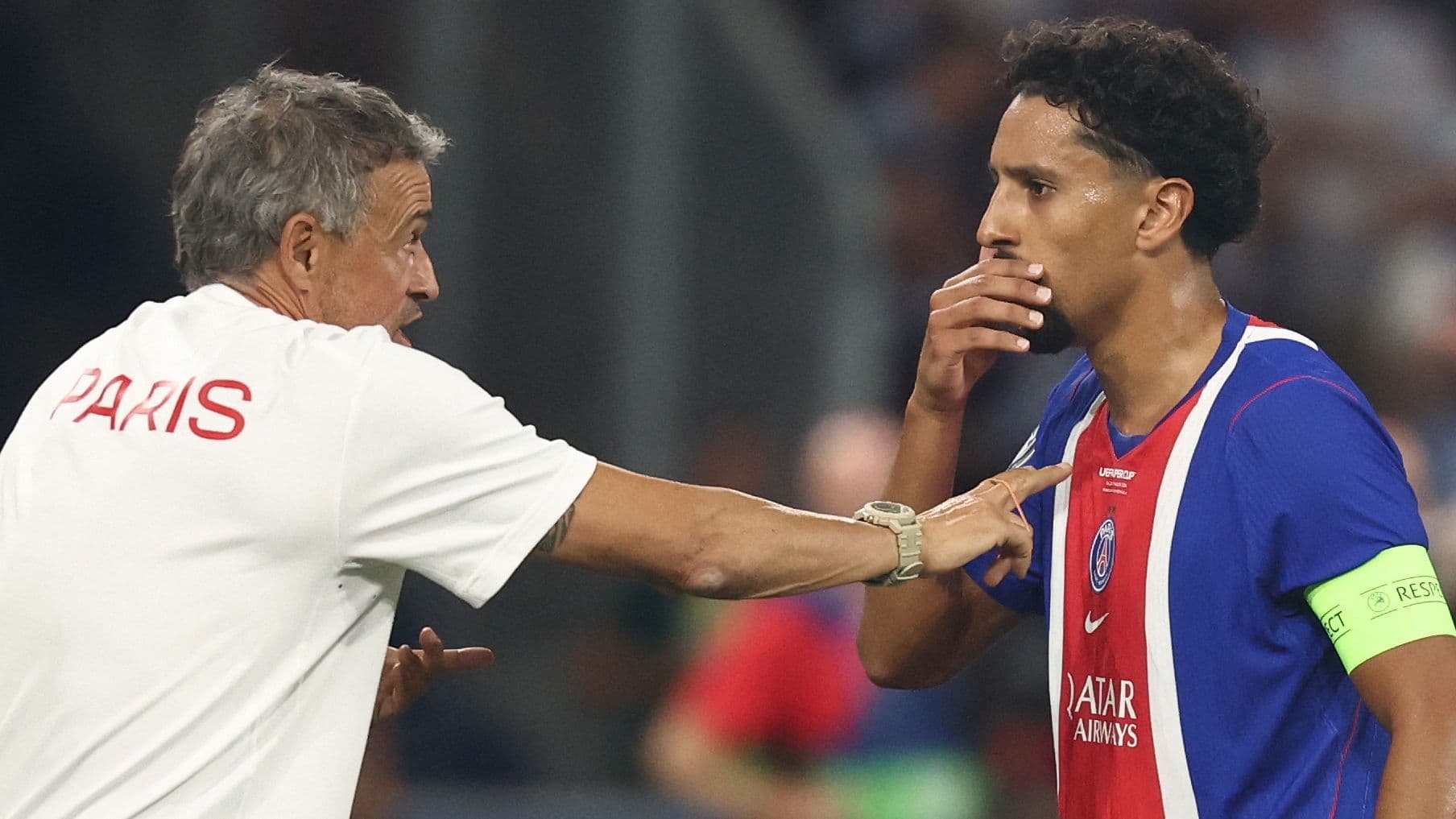 Marquinhos advierte a las estrellas del PSG mientras Luis Enrique no teme eliminar grandes nombres antes de la Champions