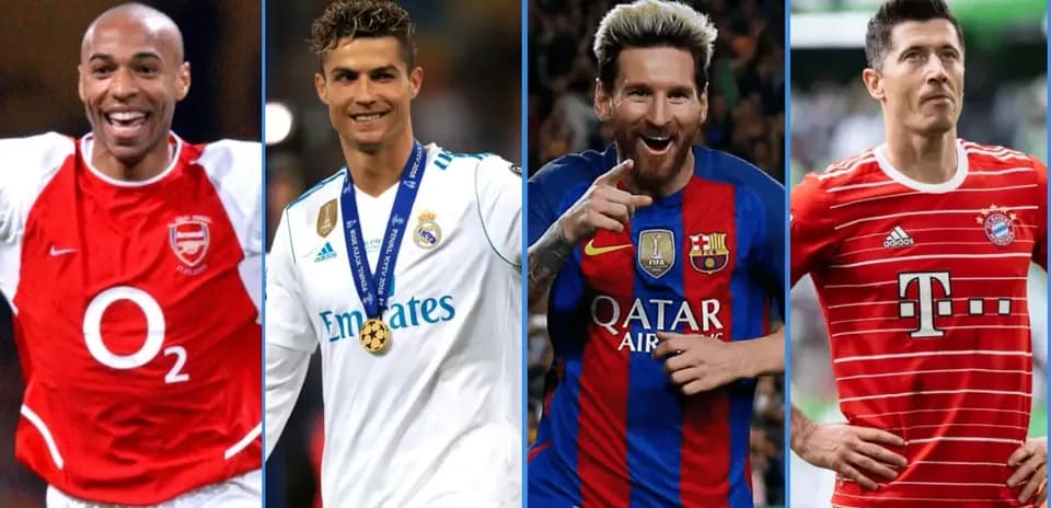 Los 10 Máximos Goleadores en la Historia de la UEFA Champions League