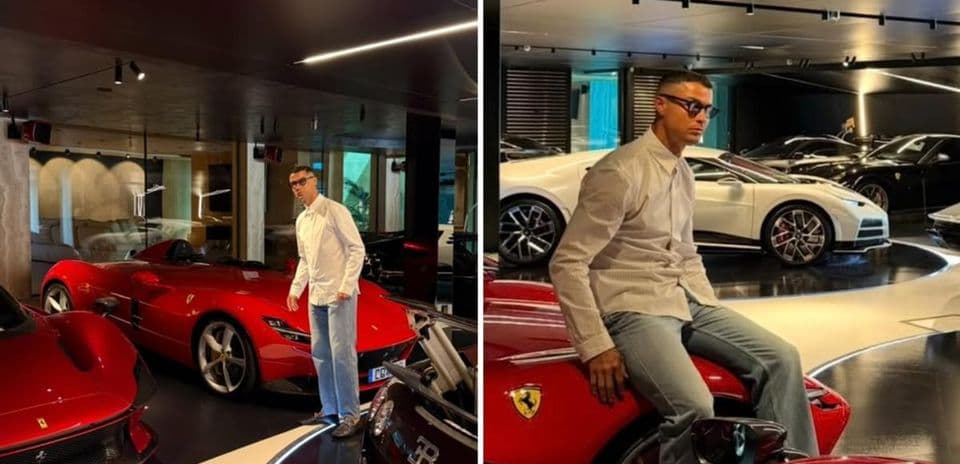 La impresionante colección de supercoches de $21 millones de Cristiano Ronaldo revelada