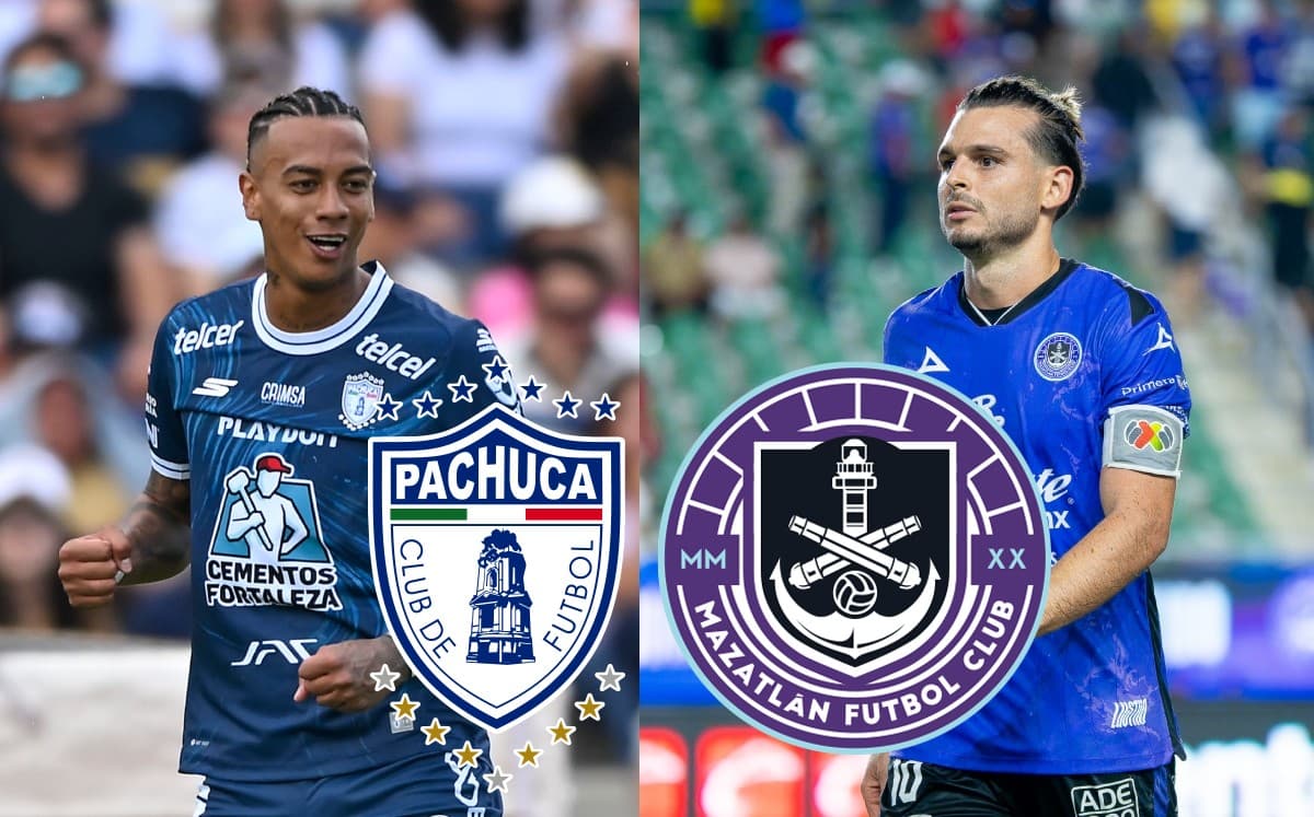 Jugadores de Mazatlán y Pachuca en el partido Jugadores de Mazatlán y Pachuca en el partido