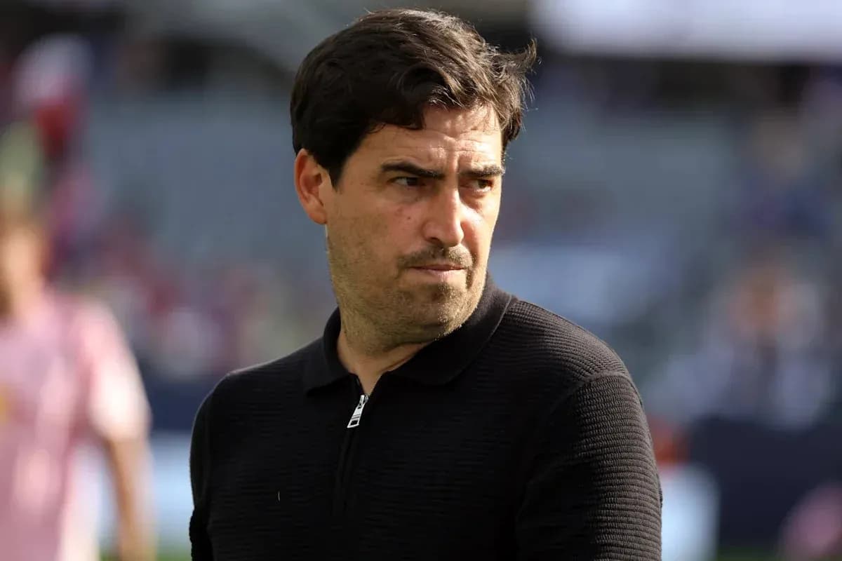 Entrenador observando el partido en el estadio Entrenador observando el partido en el estadio