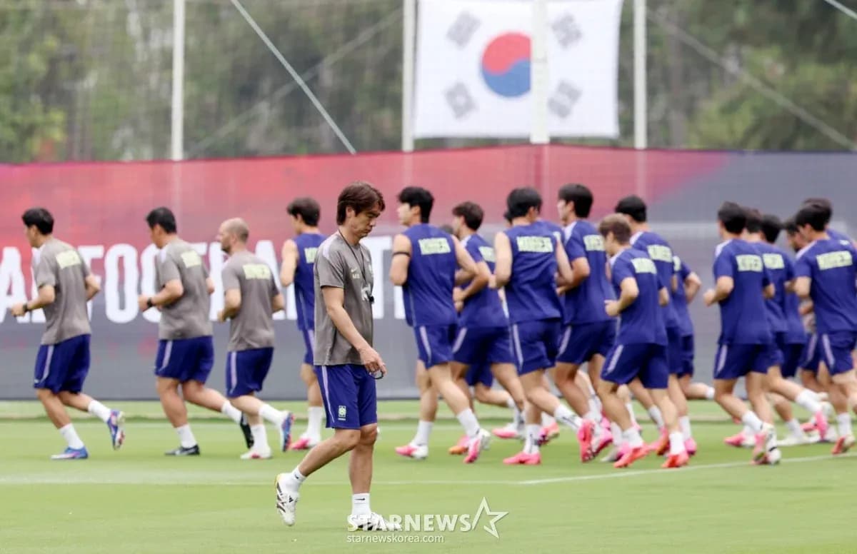 Entrenamiento del equipo de Corea del Sur Entrenamiento del equipo de Corea del Sur