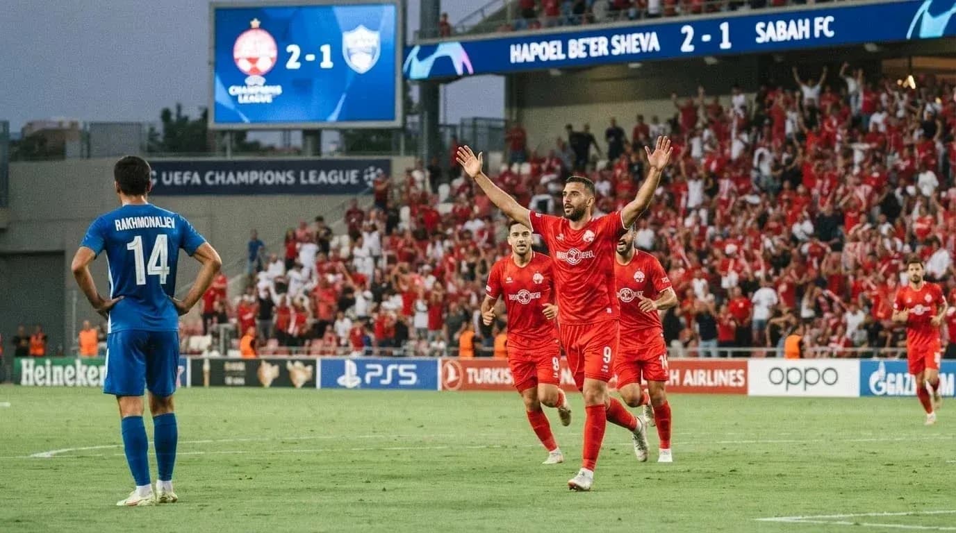 Gol de Hapoel Beer Sheva contra Sabah FC Gol de Hapoel Beer Sheva contra Sabah FC