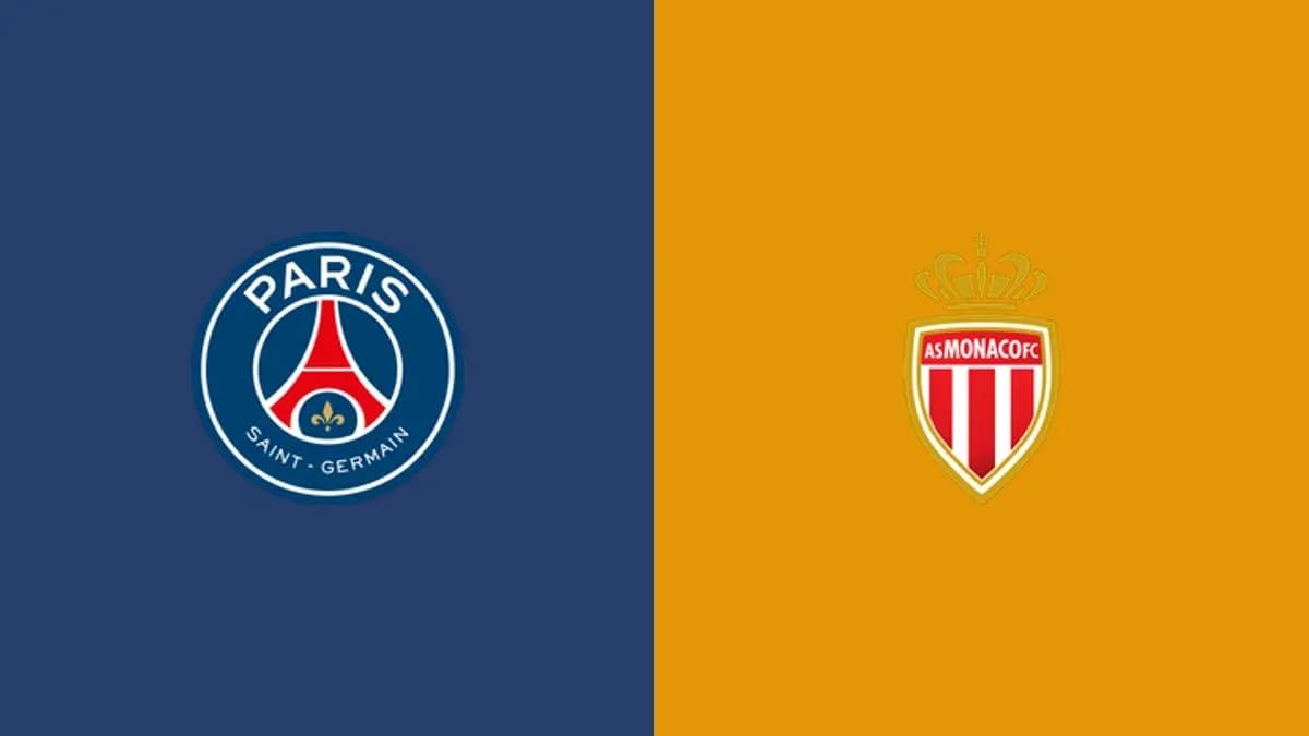 Logos de Paris Saint-Germain y AS Monaco Logos de Paris Saint-Germain y AS Monaco
