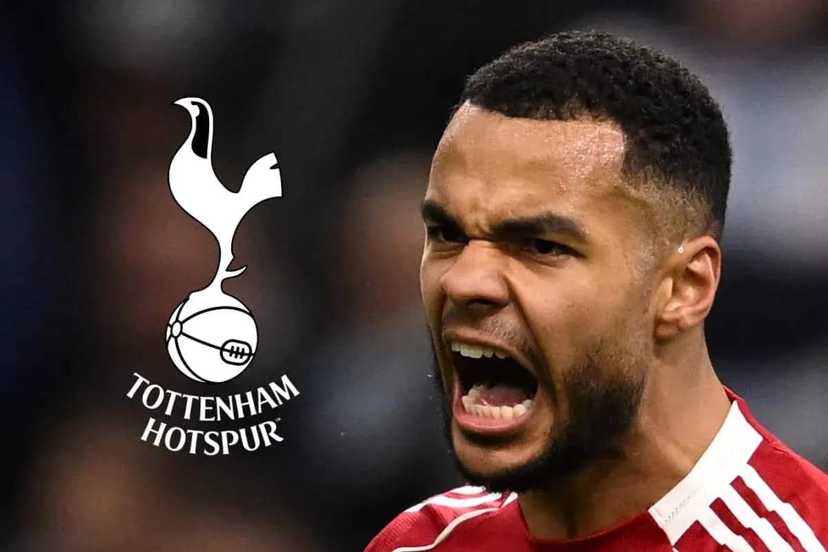 Jugador gritando con el logo de Tottenham Hotspur Jugador gritando con el logo de Tottenham Hotspur