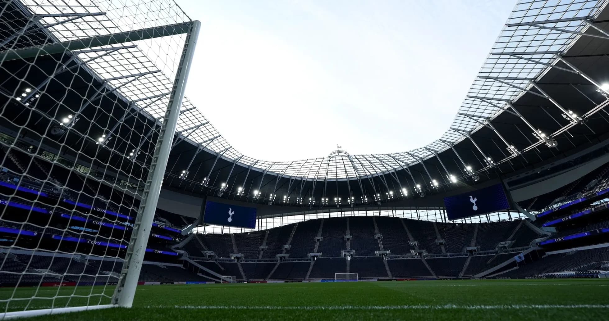 Vista del estadio Tottenham Hotspur desde la portería Vista del estadio Tottenham Hotspur desde la portería