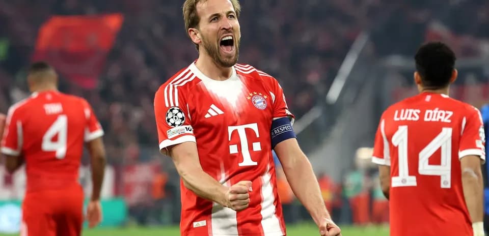 Harry Kane celebrando un gol con Bayern München Harry Kane celebrando un gol con Bayern München