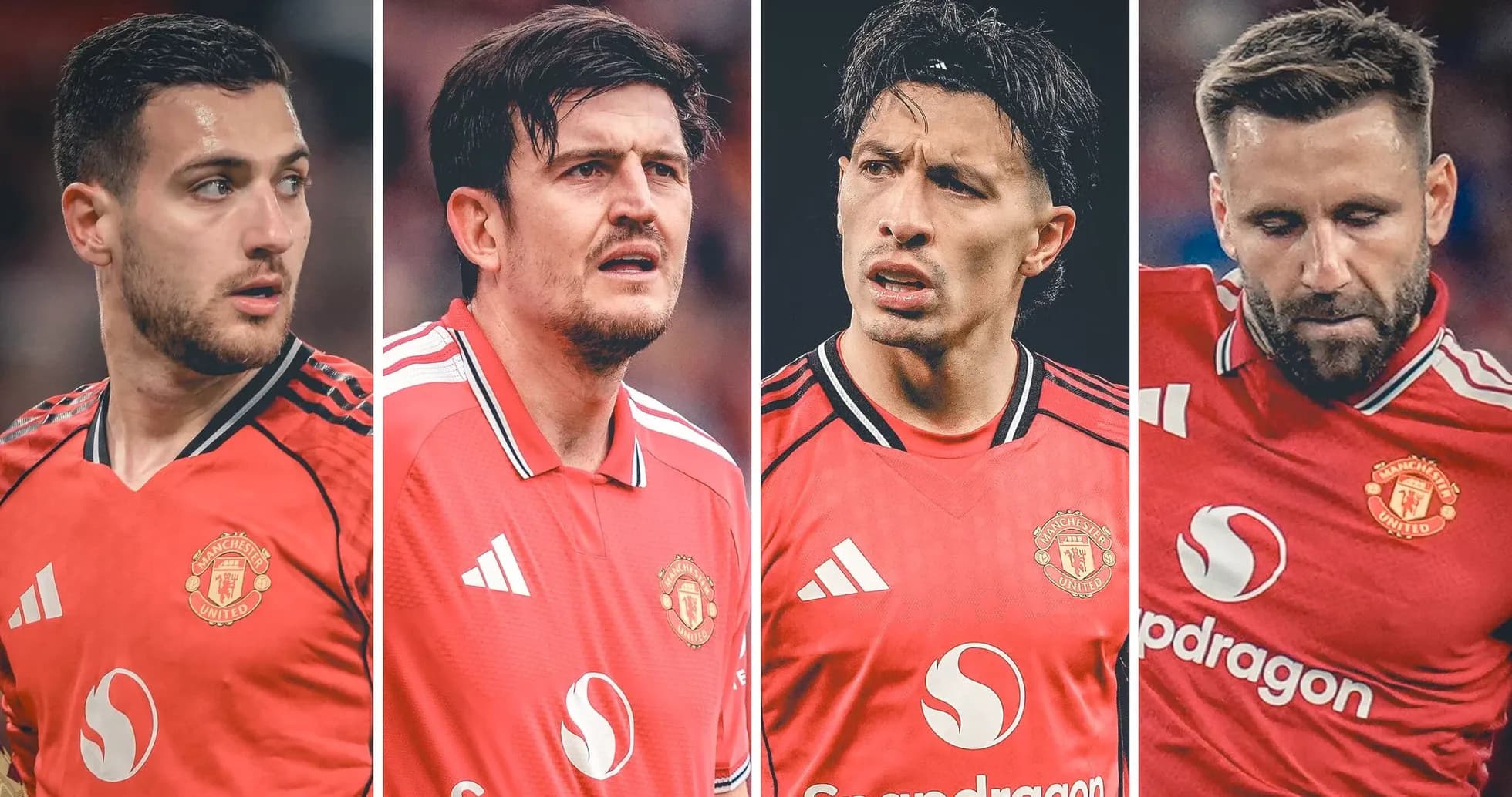 Jugadores de Manchester United en acción Jugadores de Manchester United en acción