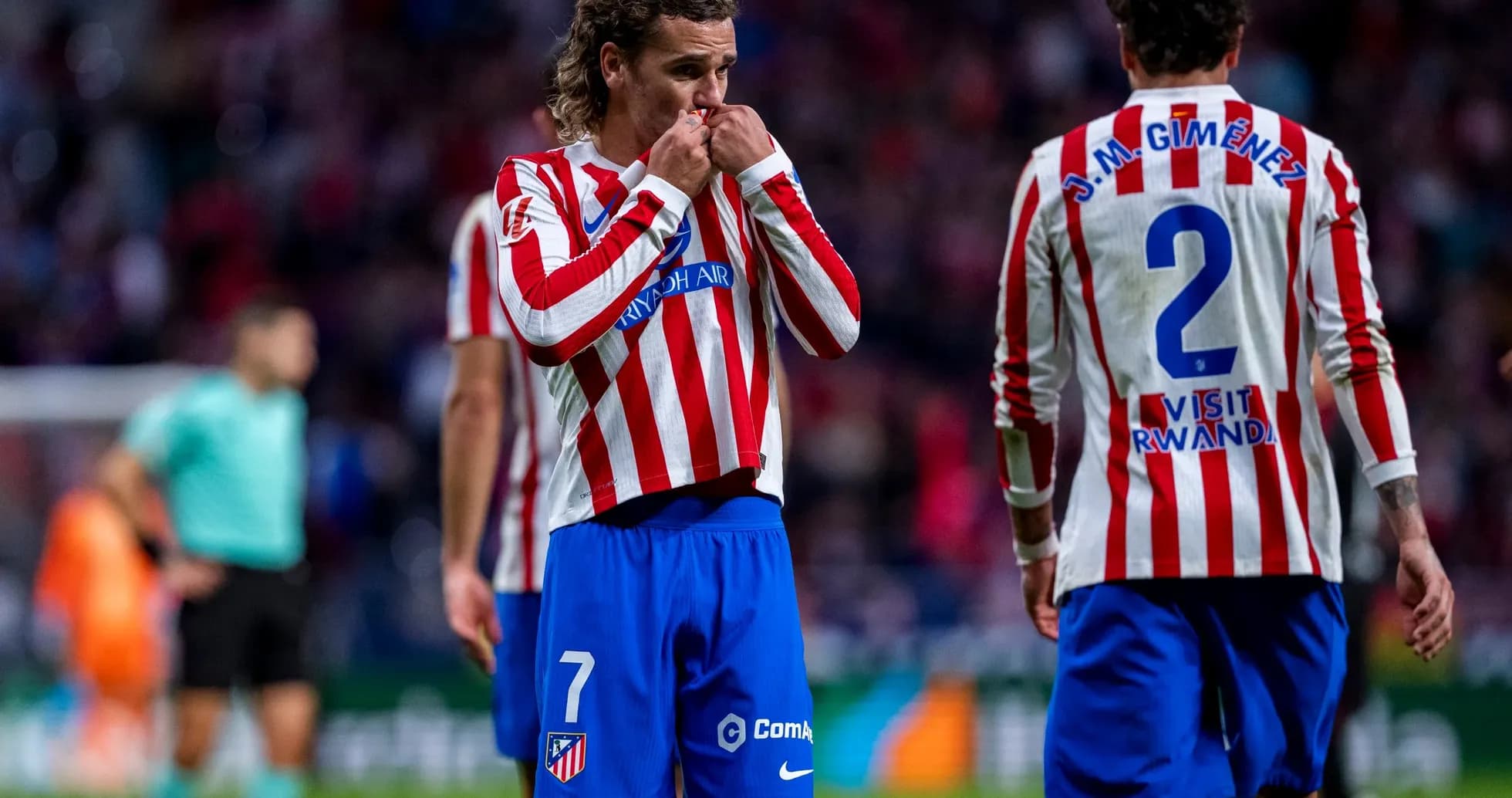 Antoine Griezmann durante el partido contra Sevilla Antoine Griezmann durante el partido contra Sevilla