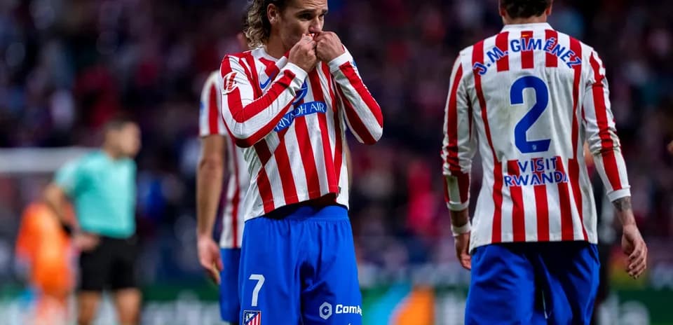Antoine Griezmann durante el partido contra Sevilla Antoine Griezmann durante el partido contra Sevilla