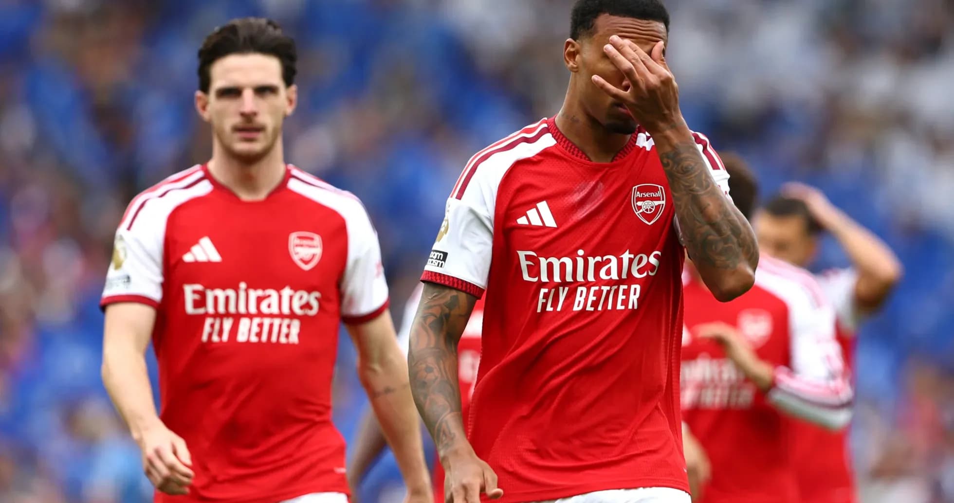 Jugadores de Arsenal durante un partido Jugadores de Arsenal durante un partido