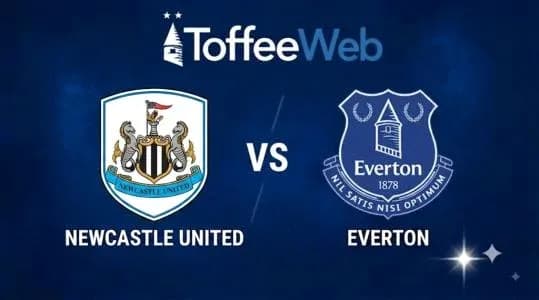 Logos de Newcastle United y Everton en enfrentamiento Logos de Newcastle United y Everton en enfrentamiento
