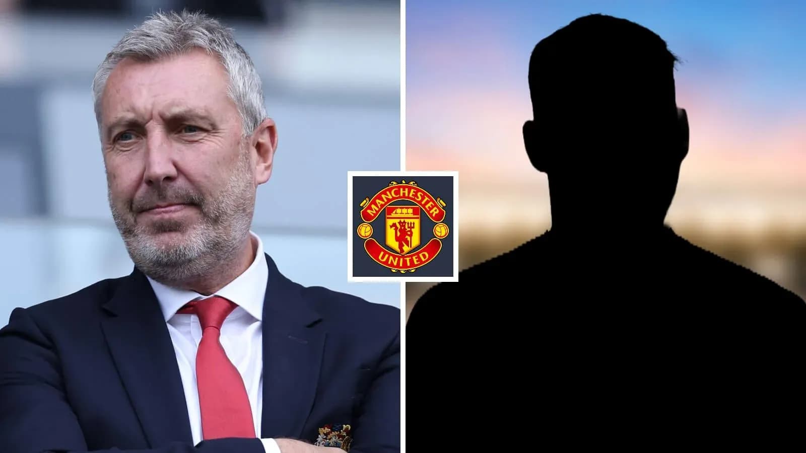 Entrenador de Manchester United con fondo oscuro Entrenador de Manchester United con fondo oscuro