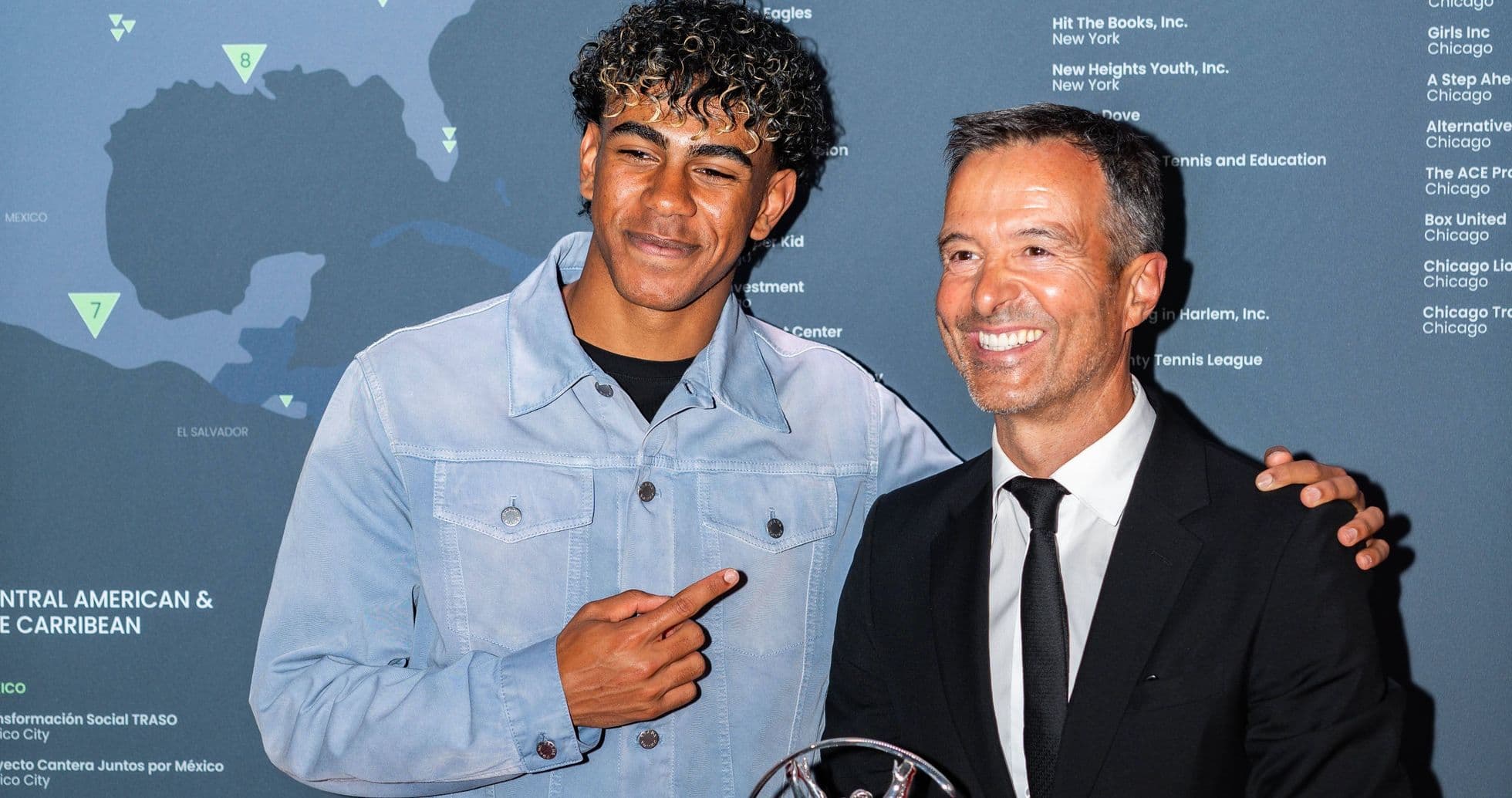 Jorge Mendes apuesta por Lamine Yamal para ganar el Balón de Oro 2026 por encima de Mbappé Jorge Mendes apuesta por Lamine Yamal para ganar el Balón de Oro 2026 por encima de Mbappé