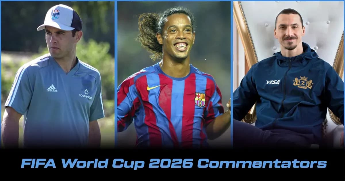 Comentaristas de la Copa Mundial FIFA 2026: Lista Completa de Presentadores y Analistas Comentaristas de la Copa Mundial FIFA 2026: Lista Completa de Presentadores y Analistas