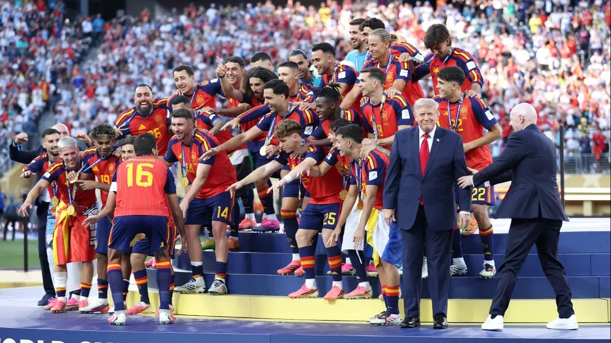 España excluye a Donald Trump de las fotos de celebración del Mundial España excluye a Donald Trump de las fotos de celebración del Mundial