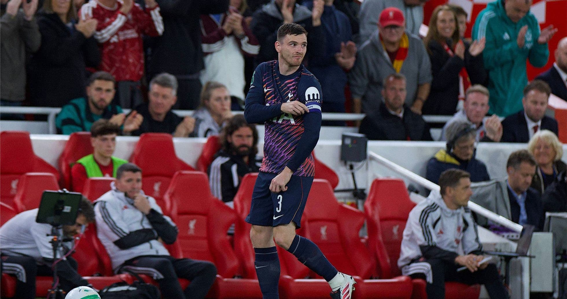 Liverpool elimina al Tottenham de la Carabao Cup con un triunfo 3-1 y emotivo regreso de Andy Robertson a Anfield Liverpool elimina al Tottenham de la Carabao Cup con un triunfo 3-1 y emotivo regreso de Andy Robertson a Anfield